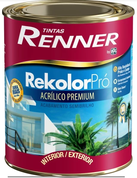 Tintas Renner - A Rekolor Gold Super Resistência possui