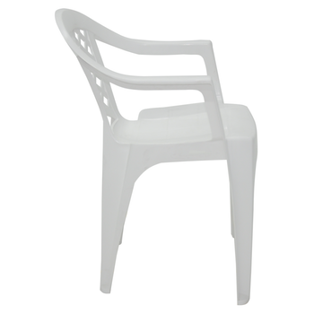Cadeira Plástica Poltrona Exclusiva Branca Tramontina